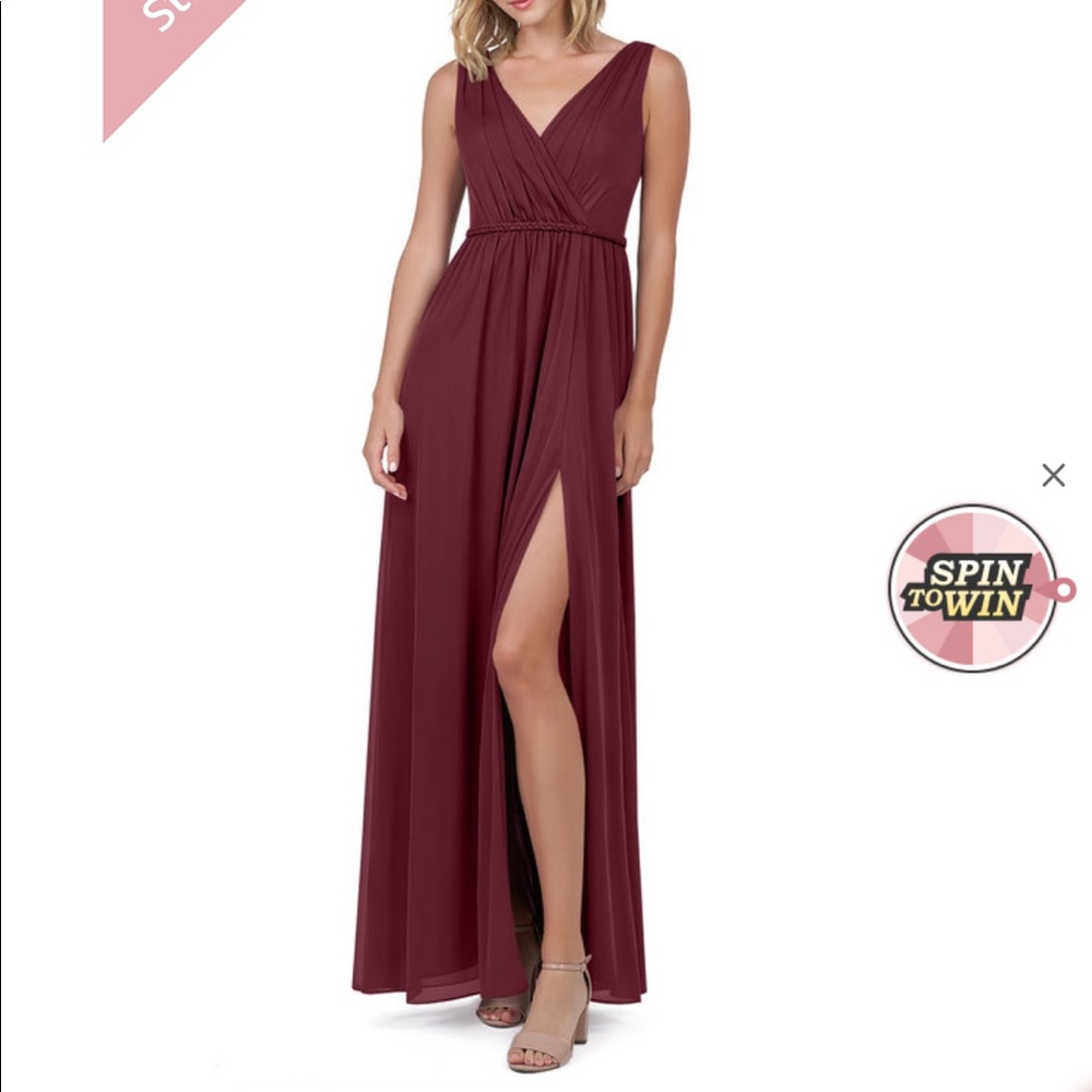 Azazie Tanicia Cabernet Bridesmaids Dress- Brand New!